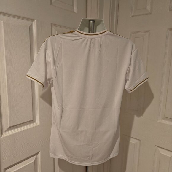 Adidas Real Madrid 2019/2020 Home Jersey White/Gold Men's Sizes M and L Soccer - Picture 11 of 14